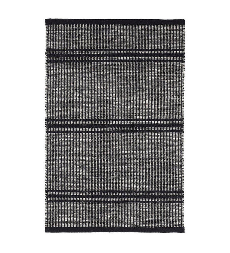 Allred Collaborative - Dash and Albert - Malta Black Woven Wool Rug - Malta Black Woven Wool Rug - DA1698-23