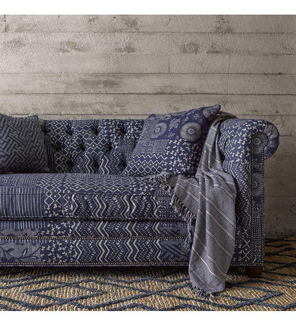 Allred Collaborative - Dash and Albert - Marco Navy Jute Soumak Woven Rug - Marco Navy Jute Soumak Woven Rug - DA773-23