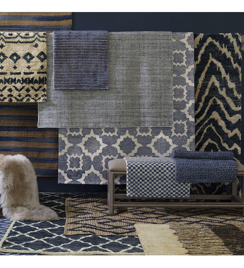 Allred Collaborative - Dash and Albert - Marco Navy Jute Soumak Woven Rug - Marco Navy Jute Soumak Woven Rug - DA773-23