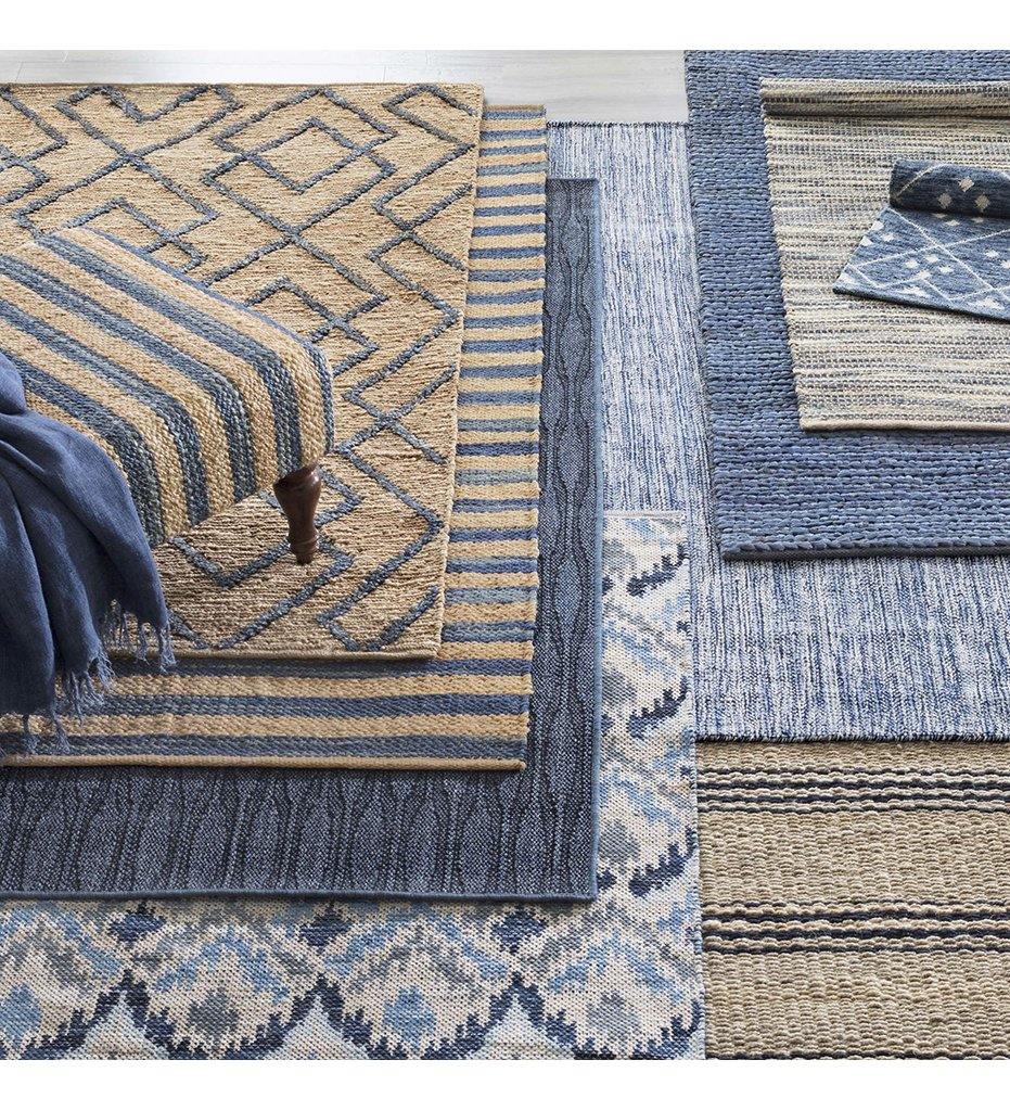 Allred Collaborative - Dash and Albert - Marco Navy Jute Soumak Woven Rug - Marco Navy Jute Soumak Woven Rug - DA773-23