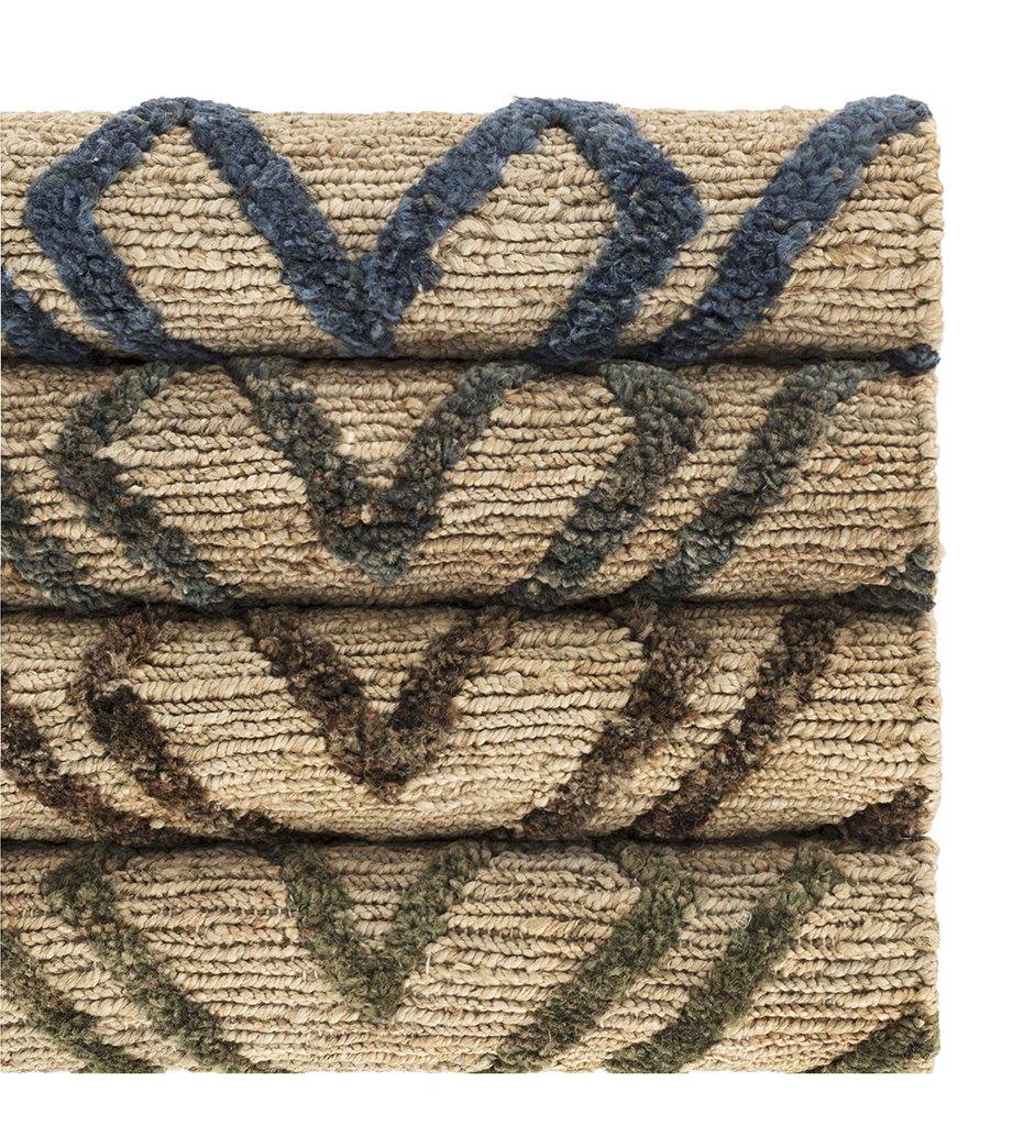 Allred Collaborative - Dash and Albert - Marco Navy Jute Soumak Woven Rug - Marco Navy Jute Soumak Woven Rug - DA773-23