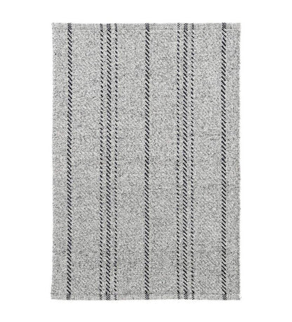 Allred Collaborative - Dash and Albert - Melange Stripe Grey/Black Indoor/Outdoor Rug - Melange Stripe Grey/Black Indoor/Outdoor Rug - DA1028-23