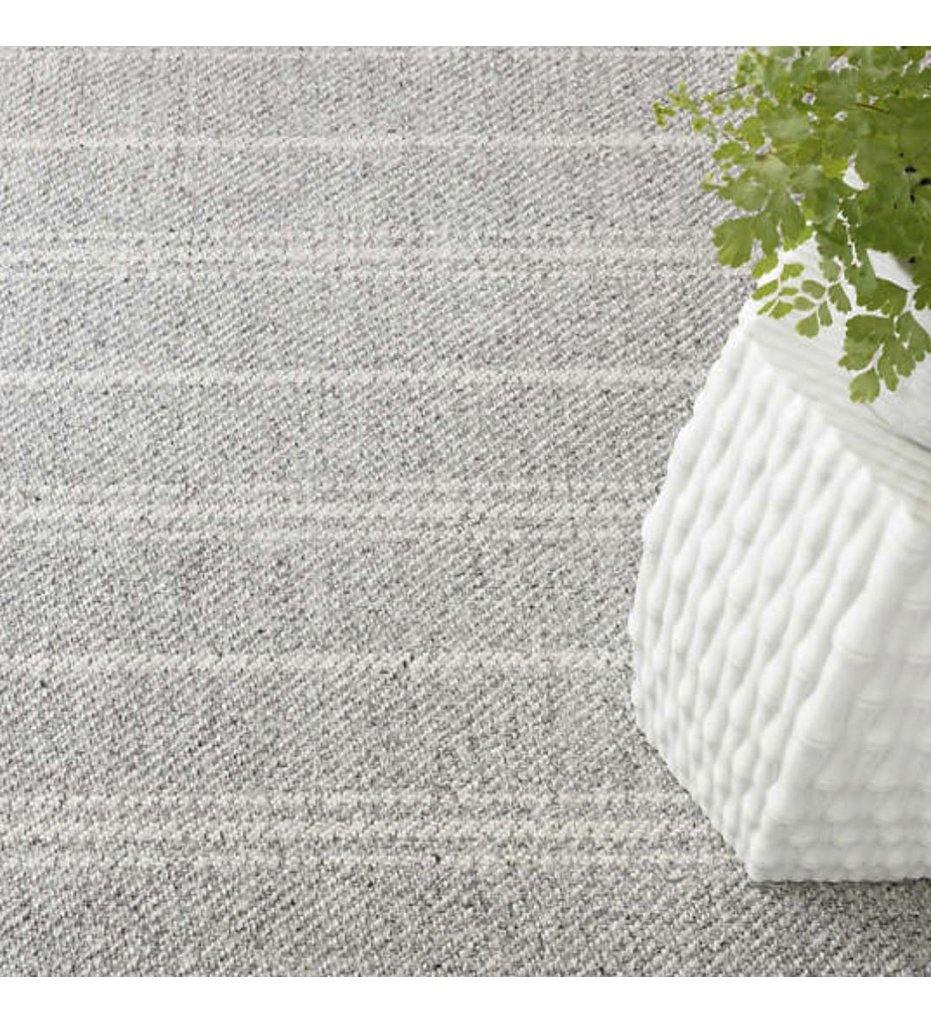 Allred Collaborative - Dash and Albert - Melange Stripe Grey/Ivory Indoor/Outdoor Rug - Melange Stripe Grey/Ivory Indoor/Outdoor Rug - DA1029-23