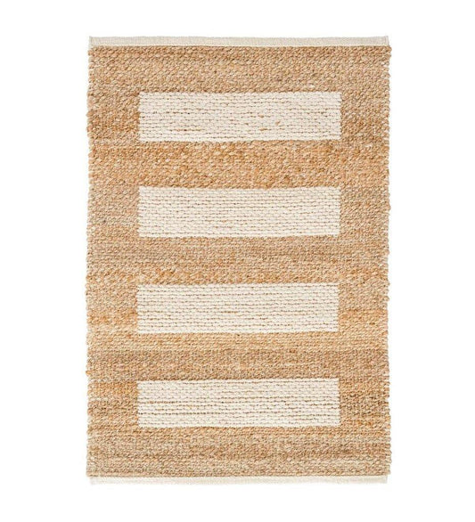 Allred Collaborative - Dash and Albert - Milo Ivory Woven Jute/Cotton Rug - Milo Ivory Woven Jute/Cotton Rug - DA802-23