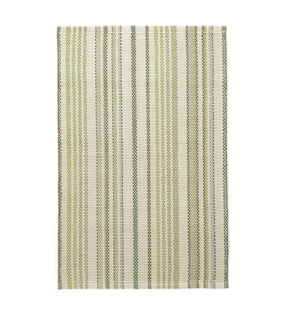 Allred Collaborative - Dash and Albert - Oslo Stripe Green Woven Cotton Rug - Oslo Stripe Green Woven Cotton Rug - DA1419-23