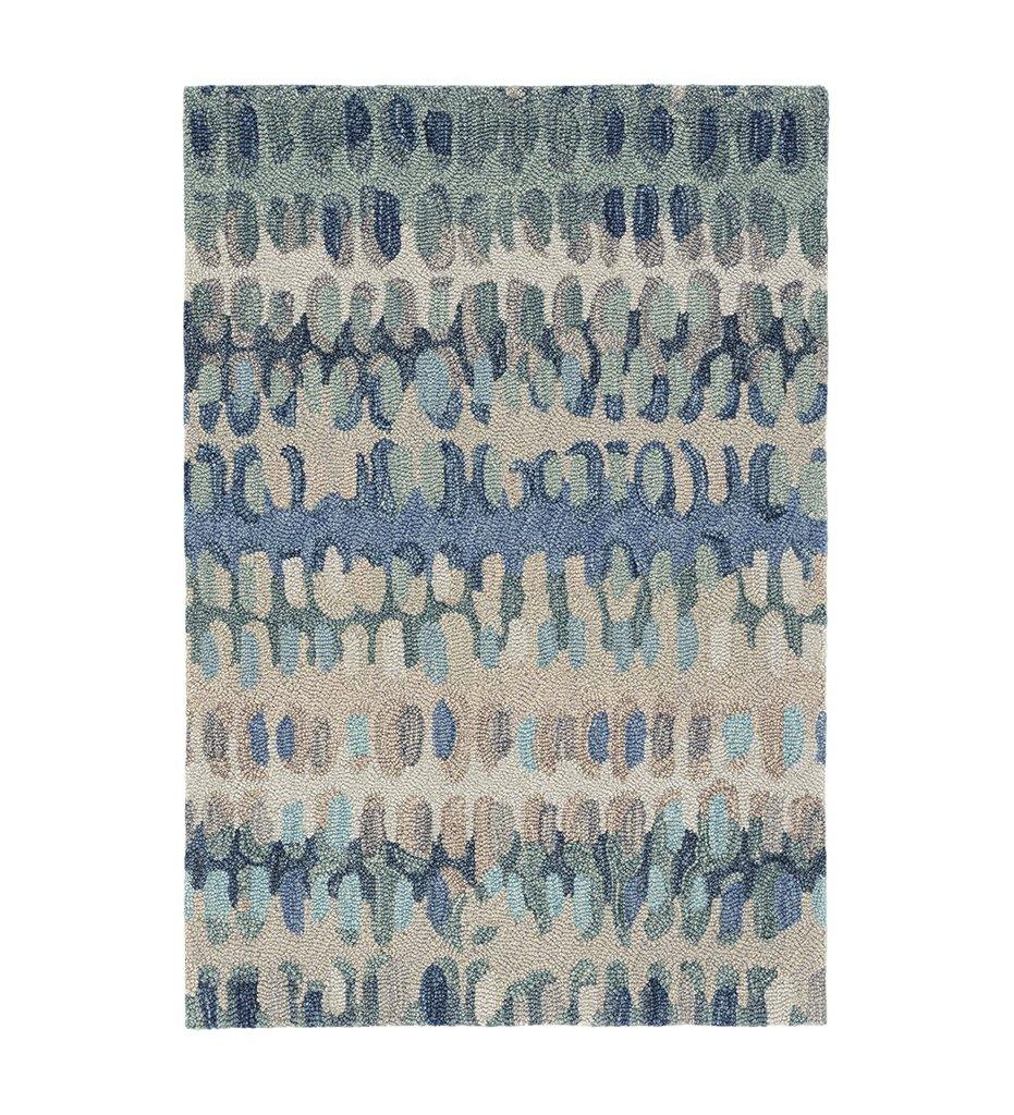 Allred Collaborative - Dash and Albert - Paint Chip Blue Micro Hooked Wool Rug - Paint Chip Blue Micro Hooked Wool Rug - DA1599-23