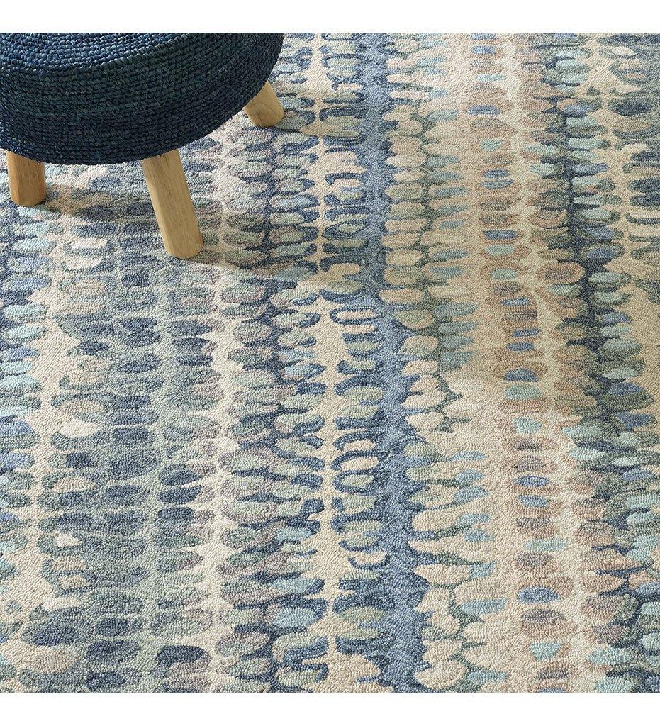 Allred Collaborative - Dash and Albert - Paint Chip Blue Micro Hooked Wool Rug - Paint Chip Blue Micro Hooked Wool Rug - DA1599-23