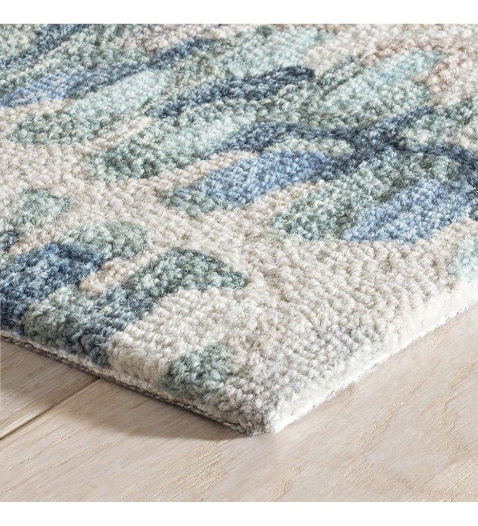 Allred Collaborative - Dash and Albert - Paint Chip Blue Micro Hooked Wool Rug - Paint Chip Blue Micro Hooked Wool Rug - DA1599-23