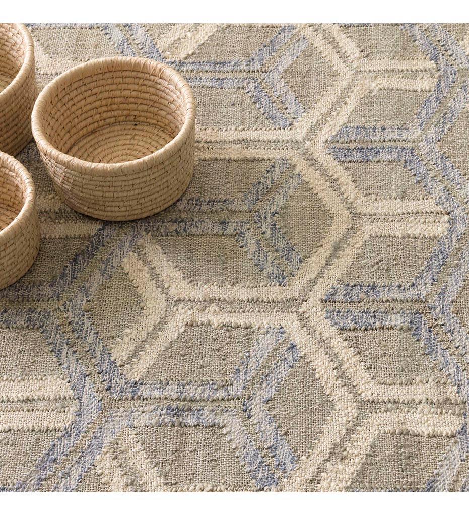 Allred Collaborative - Dash and Albert - Tala Blue Woven Jute Rug - Tala Blue Woven Jute Rug - DA896-23