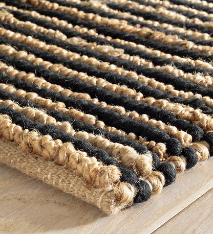 Allred Collaborative - Dash and Albert - Twiggy Black Woven Wool/Jute Rug - Twiggy Black Woven Wool/Jute Rug - DA1934-23