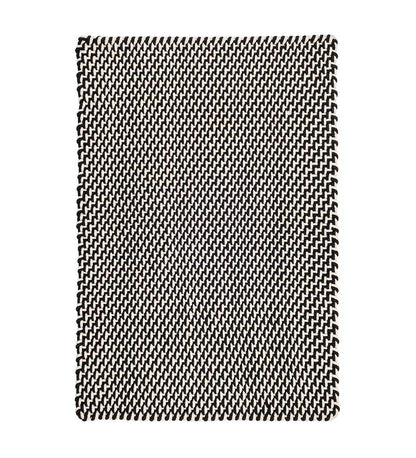 Allred Collaborative - Dash and Albert - Two-Tone Rope Black / Ivory Indoor / Outdoor Rug - Two-Tone Rope Black / Ivory Indoor / Outdoor Rug - RDB219-23