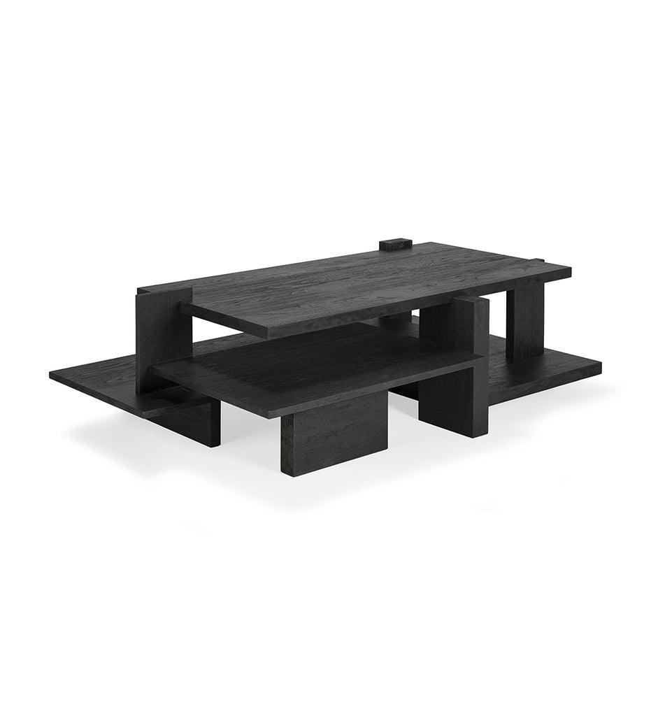 Allred Collaborative - Ethnicraft - Abstract Coffee Table - Teak Black Varnished - Abstract Coffee Table - Teak Black Varnished - 10118