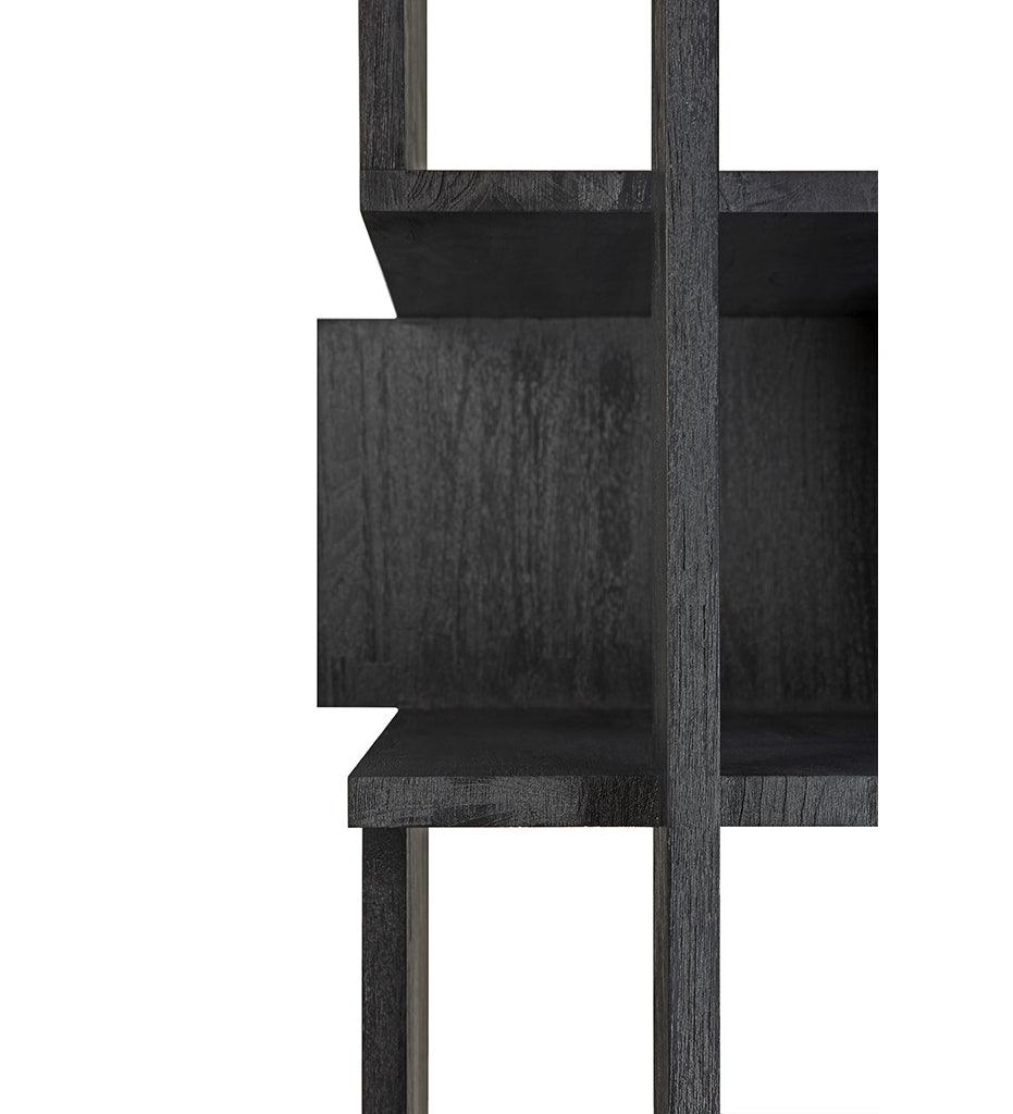 Allred Collaborative - Ethnicraft - Abstract Rack - Teak Black Varnished - Abstract Rack - Teak Black Varnished - 10115