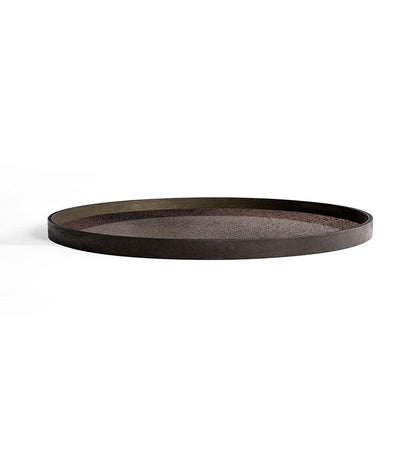 Allred Collaborative - Ethnicraft - Aged Tray - Bronze Mirror - Round - - Aged Tray - Bronze Mirror - Round - - 20403