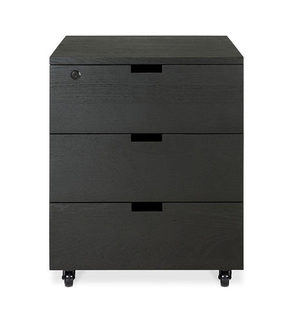 Allred Collaborative - Ethnicraft - Billy 3 Drawer Unit - Keylock - - Billy 3 Drawer Unit - Keylock - - 50624