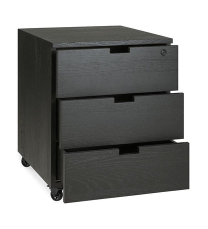 Allred Collaborative - Ethnicraft - Billy 3 Drawer Unit - Keylock - - Billy 3 Drawer Unit - Keylock - - 50624