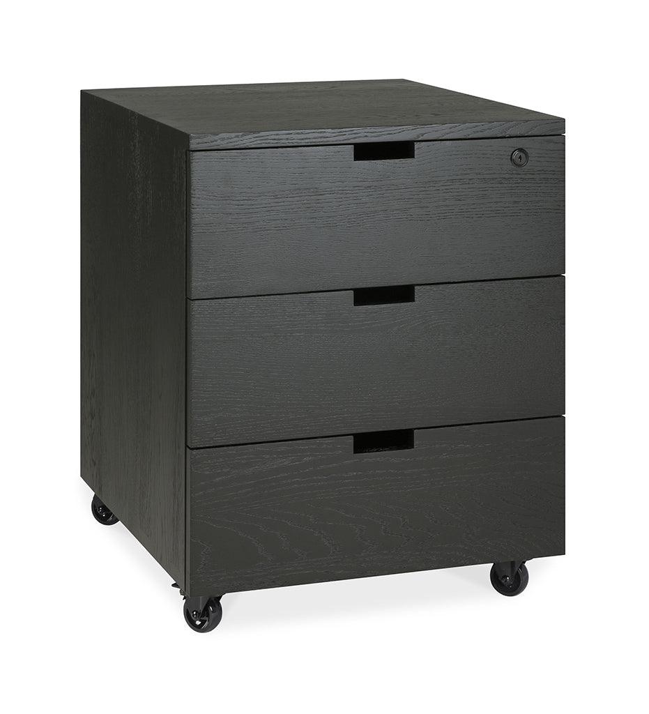 Allred Collaborative - Ethnicraft - Billy 3 Drawer Unit - Keylock - - Billy 3 Drawer Unit - Keylock - - 50625