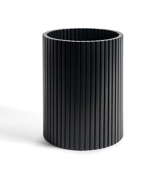 Allred Collaborative - Ethnicraft - Black Roller Max Waste Paper Basket - Black Roller Max Waste Paper Basket - 29771