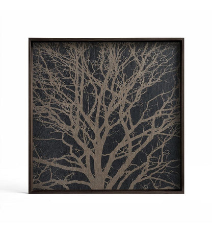 Allred Collaborative - Ethnicraft - Black Tree Wooden Tray - Square - S - Black Tree Wooden Tray - Square - S - 20564