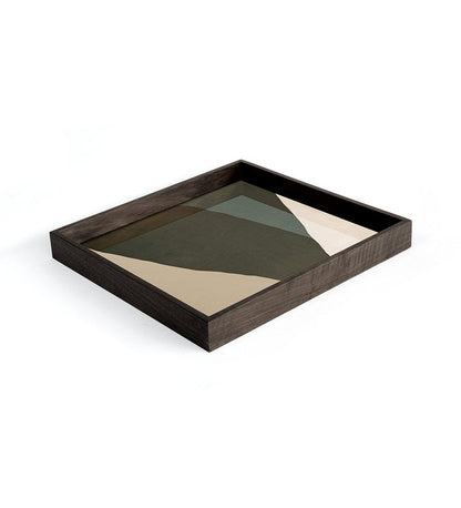 Allred Collaborative - Ethnicraft - Blue Wabi Sabi Glass Tray - Square - S - Blue Wabi Sabi Glass Tray - Square - S - 20581