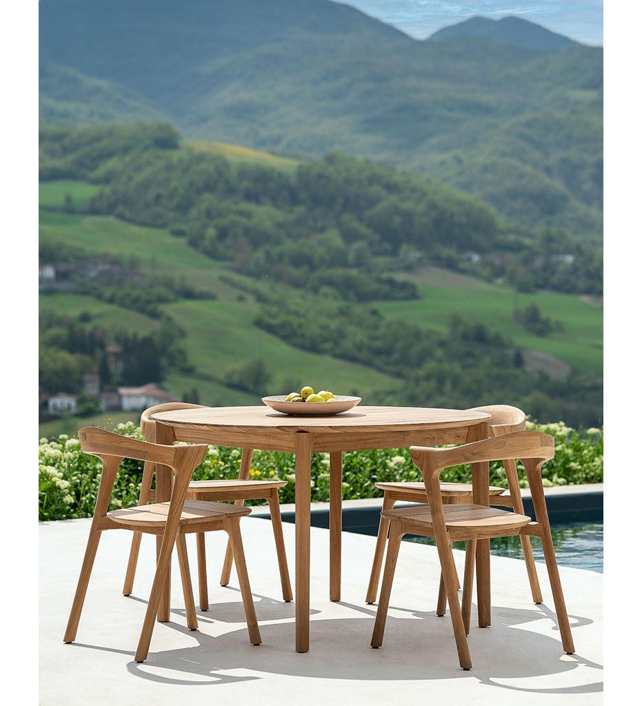 Allred Collaborative - Ethnicraft - Bok Outdoor Dining Table - Teak - Round - 49 in. - Bok Outdoor Dining Table - Teak - Round - 49 in. - 10298