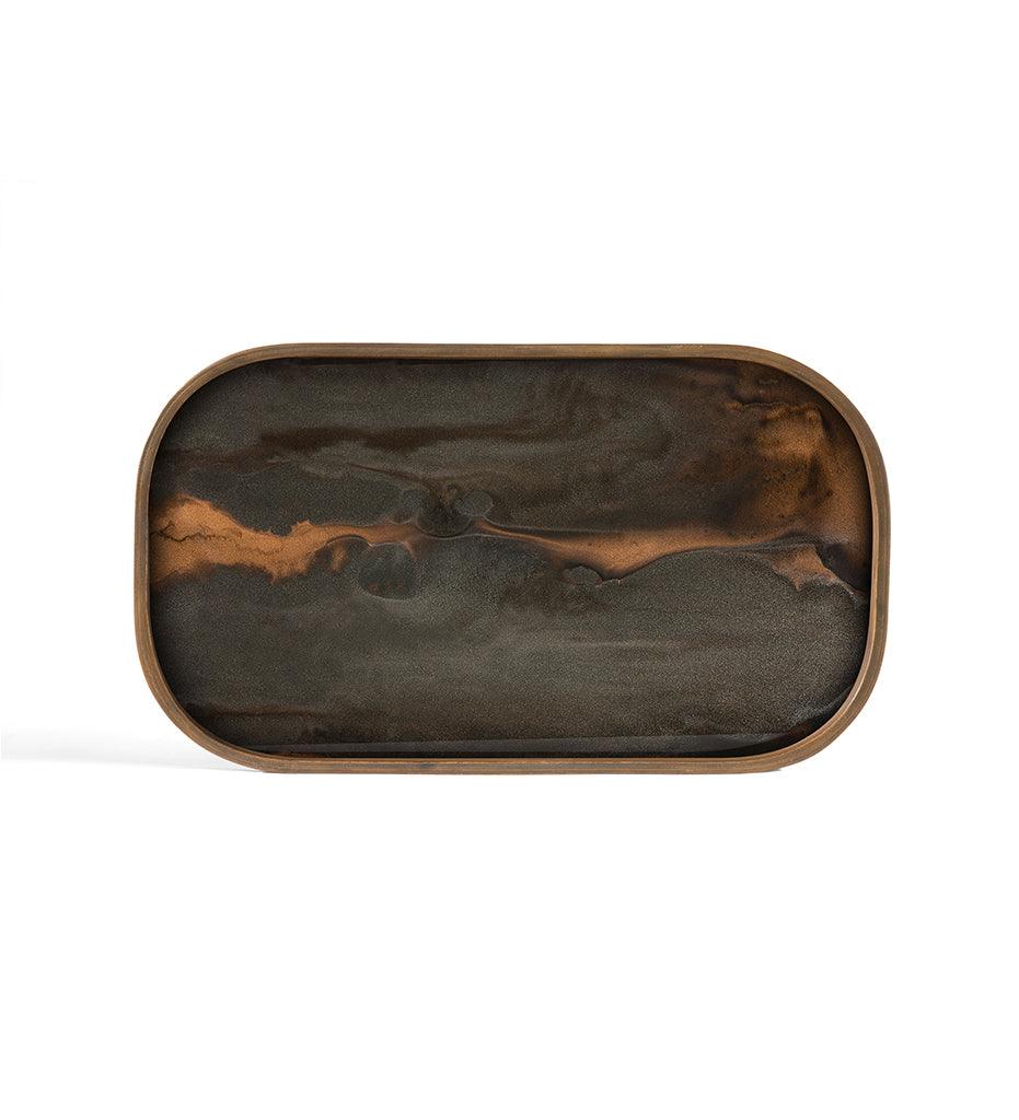 Allred Collaborative - Ethnicraft - Bronze Organic Glass Valet Tray - Rectangular - L - Bronze Organic Glass Valet Tray - Rectangular - L - 20469