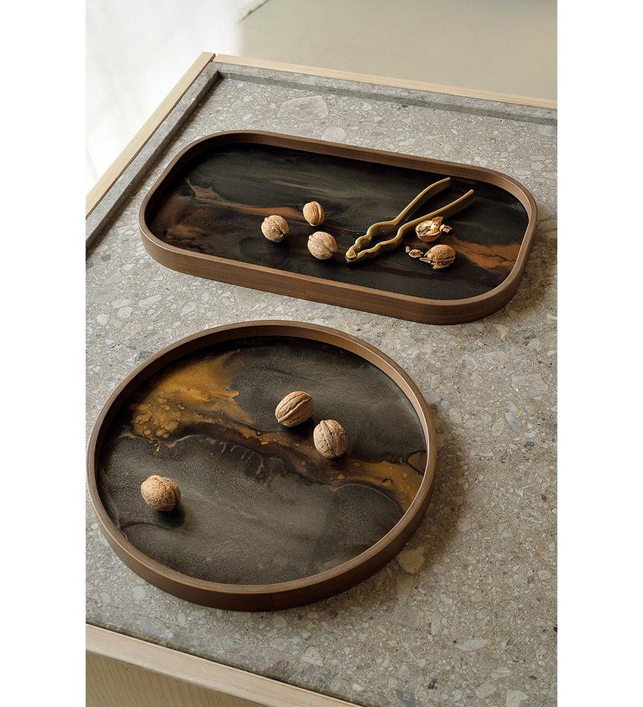 Allred Collaborative - Ethnicraft - Bronze Organic Glass Valet Tray - Rectangular - L - Bronze Organic Glass Valet Tray - Rectangular - L - 20469