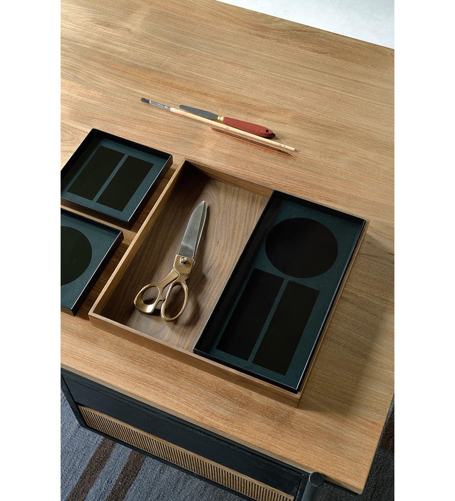 Allred Collaborative - Ethnicraft - Charcoal Desk Organiser - Walnut Holder - Charcoal Desk Organiser - Walnut Holder - 20398