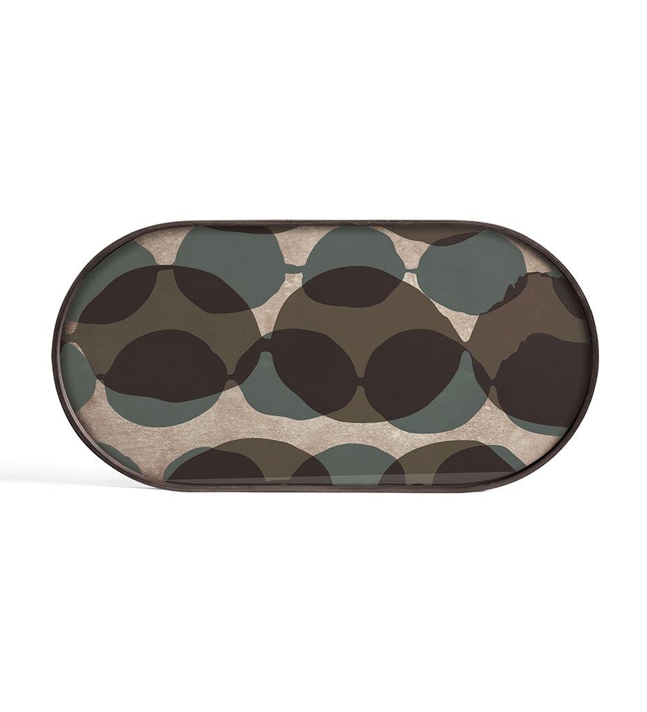 Allred Collaborative - Ethnicraft - Connected Dots Glass Tray - Oblong - L - Connected Dots Glass Tray - Oblong - L - 20543