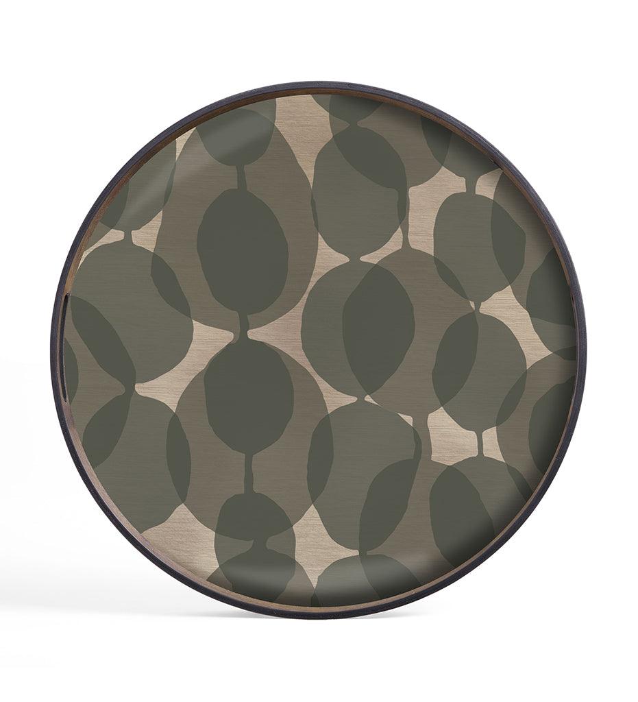 Allred Collaborative - Ethnicraft - Connected Dots Glass Tray - Round - S - Connected Dots Glass Tray - Round - S - 20438