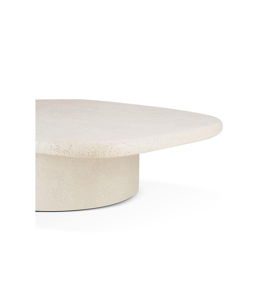 Allred Collaborative - Ethnicraft - Elements Coffee Table - Microcement - Off White - Pebble Shape - 56 in. - Elements Coffee Table - Microcement - Off White - Pebble Shape - 56 in. - 26412