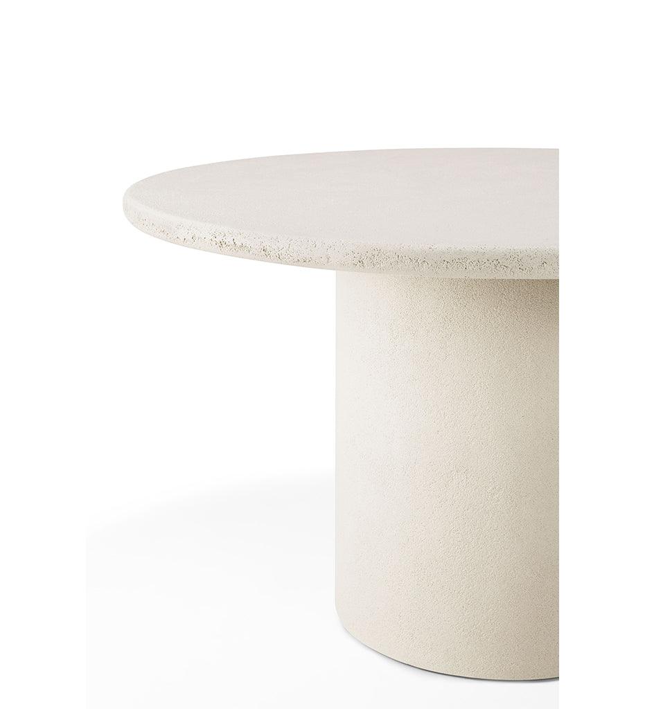 Allred Collaborative - Ethnicraft - Elements Dining Table - Microcement - Off White - Round - - Elements Dining Table - Microcement - Off White - Round - - 26422