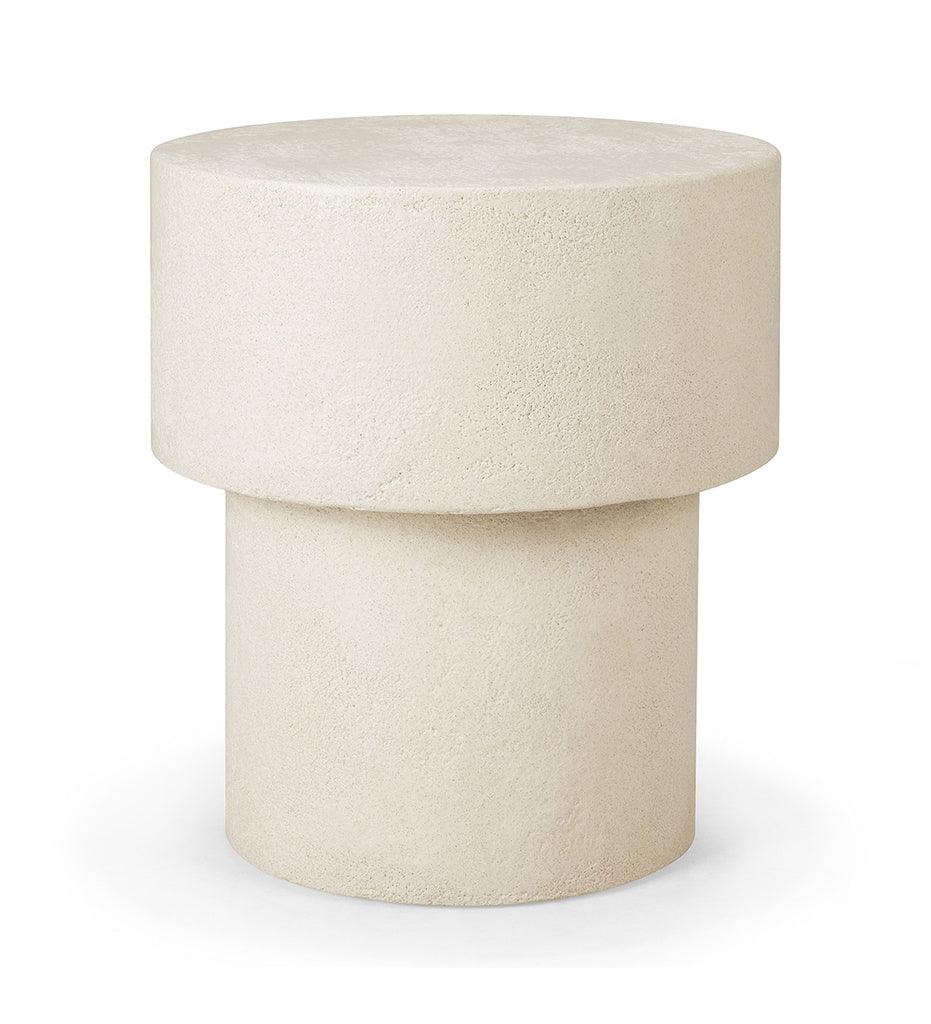 Allred Collaborative - Ethnicraft - Elements Side Table - Microcement - Off White - Mushroom Shape - 16 in. - Elements Side Table - Microcement - Off White - Mushroom Shape - 16 in. - 26413