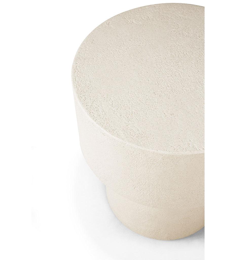 Allred Collaborative - Ethnicraft - Elements Side Table - Microcement - Off White - Mushroom Shape - 16 in. - Elements Side Table - Microcement - Off White - Mushroom Shape - 16 in. - 26413