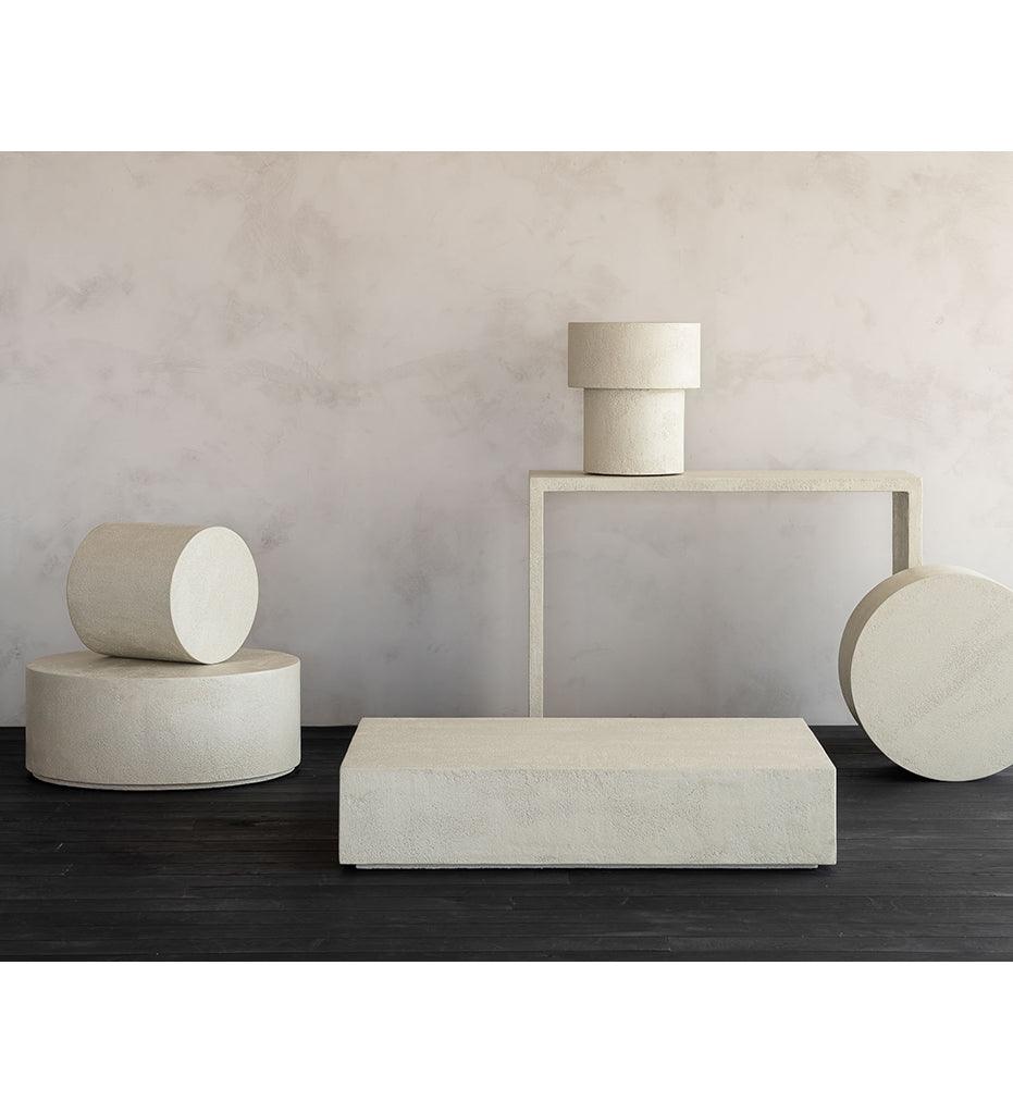 Allred Collaborative - Ethnicraft - Elements Side Table - Microcement - Off White - Mushroom Shape - 16 in. - Elements Side Table - Microcement - Off White - Mushroom Shape - 16 in. - 26413