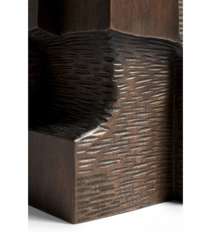 Allred Collaborative - Ethnicraft - Espresso Block Organic Sculpture - Mahogany - Espresso Block Organic Sculpture - Mahogany - 29702