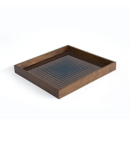 Allred Collaborative - Ethnicraft - Ink Squares Glass Tray - Square - - Ink Squares Glass Tray - Square - - 20919