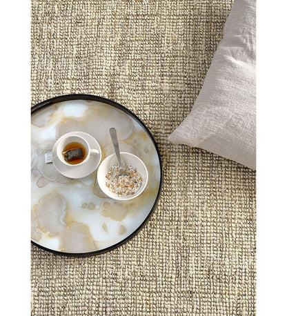 Allred Collaborative - Ethnicraft - Mist Gold Organic Glass Tray - Round - S - Mist Gold Organic Glass Tray - Round - S - 20361