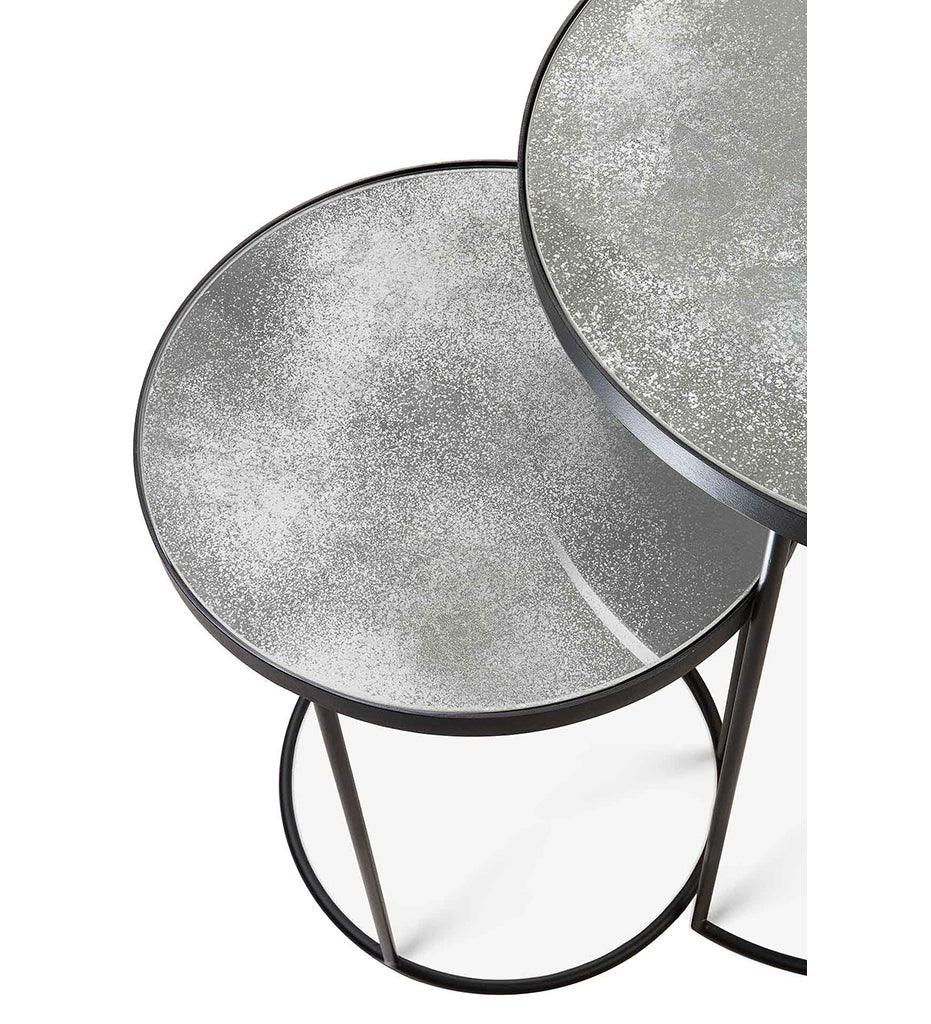 Allred Collaborative - Ethnicraft - Nesting Side Tables - Aged Mirror - Set of 2 - Nesting Side Tables - Aged Mirror - Set of 2 - 20702