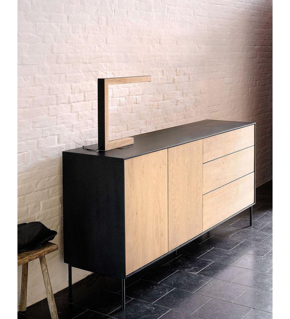 Allred Collaborative - Ethnicraft - Oak Blackbird Sideboard - 2 Doors - 3 Drawers - Oak Blackbird Sideboard - 2 Doors - 3 Drawers - 51471