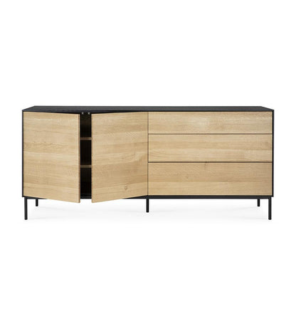 Allred Collaborative - Ethnicraft - Oak Blackbird Sideboard - 2 Doors - 3 Drawers - Oak Blackbird Sideboard - 2 Doors - 3 Drawers - 51471