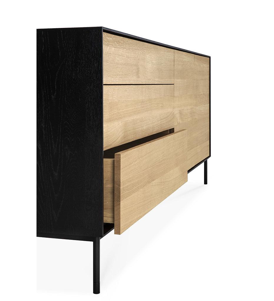 Allred Collaborative - Ethnicraft - Oak Blackbird Sideboard - 2 Doors - 3 Drawers - Oak Blackbird Sideboard - 2 Doors - 3 Drawers - 51471