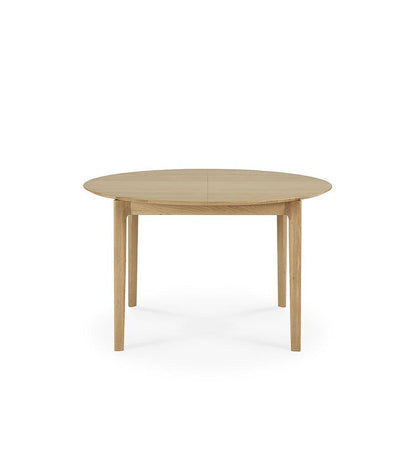 Allred Collaborative - Ethnicraft - Oak Bok Round Extendable Dining Table - Oak Bok Round Extendable Dining Table - 51527