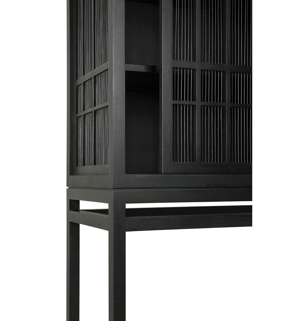 Allred Collaborative - Ethnicraft - Oak Burung Storage Cupboard - Black - Oak Burung Storage Cupboard - Black - 12345