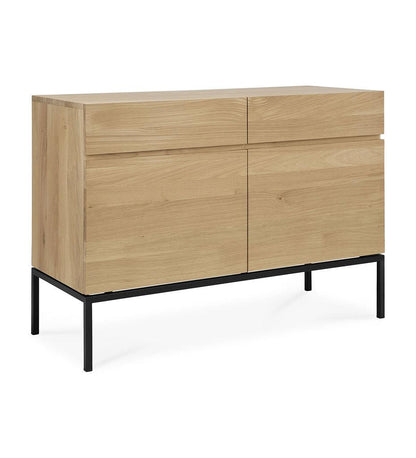 Allred Collaborative - Ethnicraft - Oak Ligna Sideboard - Black Metal - 2 Doors - Oak Ligna Sideboard - Black Metal - 2 Doors - 51114