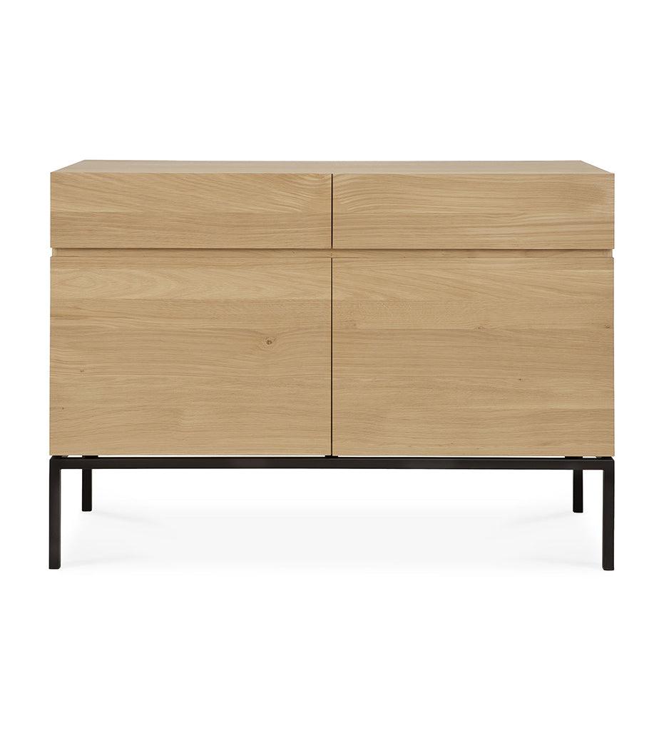 Allred Collaborative - Ethnicraft - Oak Ligna Sideboard - Black Metal - 2 Doors - Oak Ligna Sideboard - Black Metal - 2 Doors - 51114