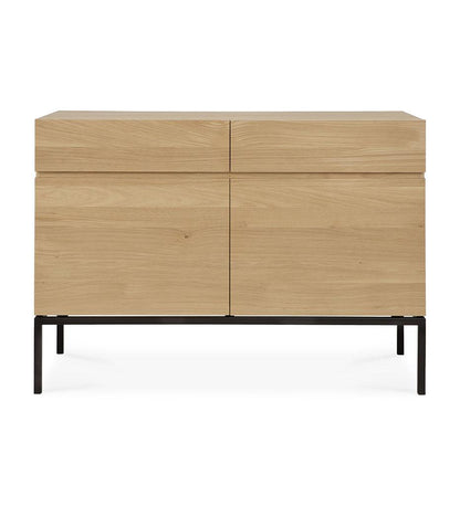 Allred Collaborative - Ethnicraft - Oak Ligna Sideboard - Black Metal - 2 Doors - Oak Ligna Sideboard - Black Metal - 2 Doors - 51114