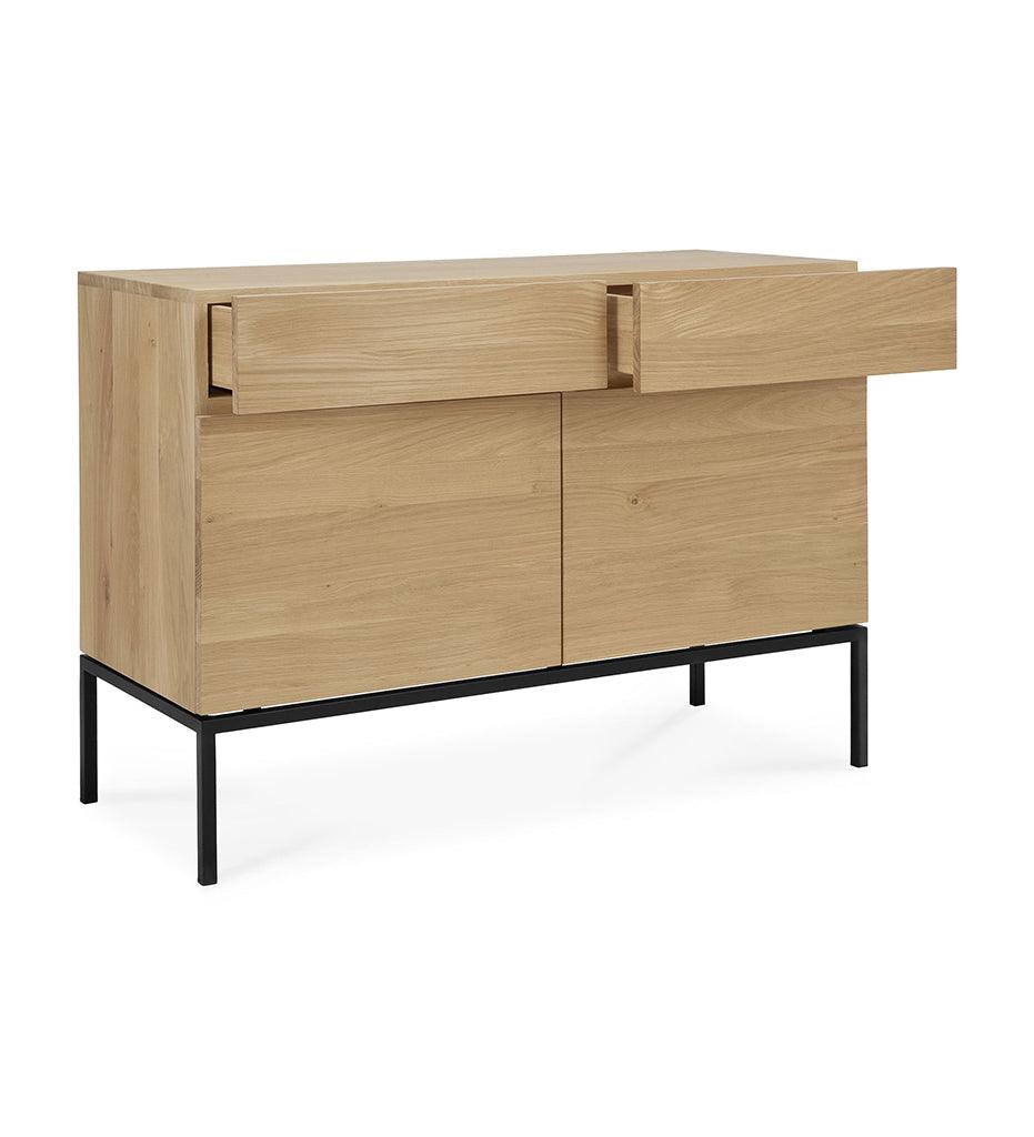 Allred Collaborative - Ethnicraft - Oak Ligna Sideboard - Black Metal - 2 Doors - Oak Ligna Sideboard - Black Metal - 2 Doors - 51114