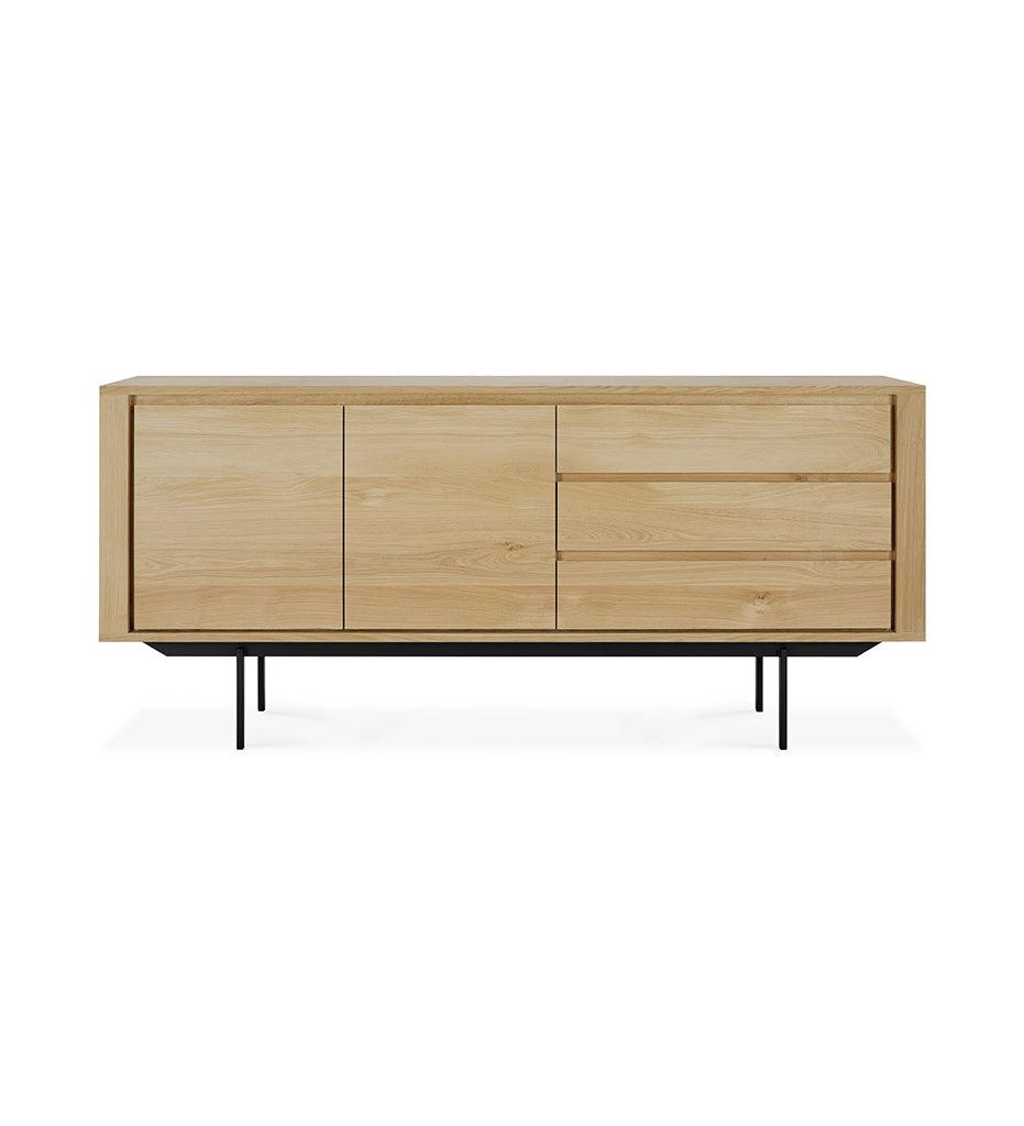 Allred Collaborative - Ethnicraft - Oak Shadow Sideboard - Black Legs - 2 Doors - Oak Shadow Sideboard - Black Legs - 2 Doors - 51387