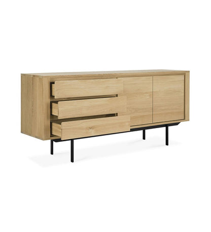 Allred Collaborative - Ethnicraft - Oak Shadow Sideboard - Black Legs - 2 Doors - Oak Shadow Sideboard - Black Legs - 2 Doors - 51387